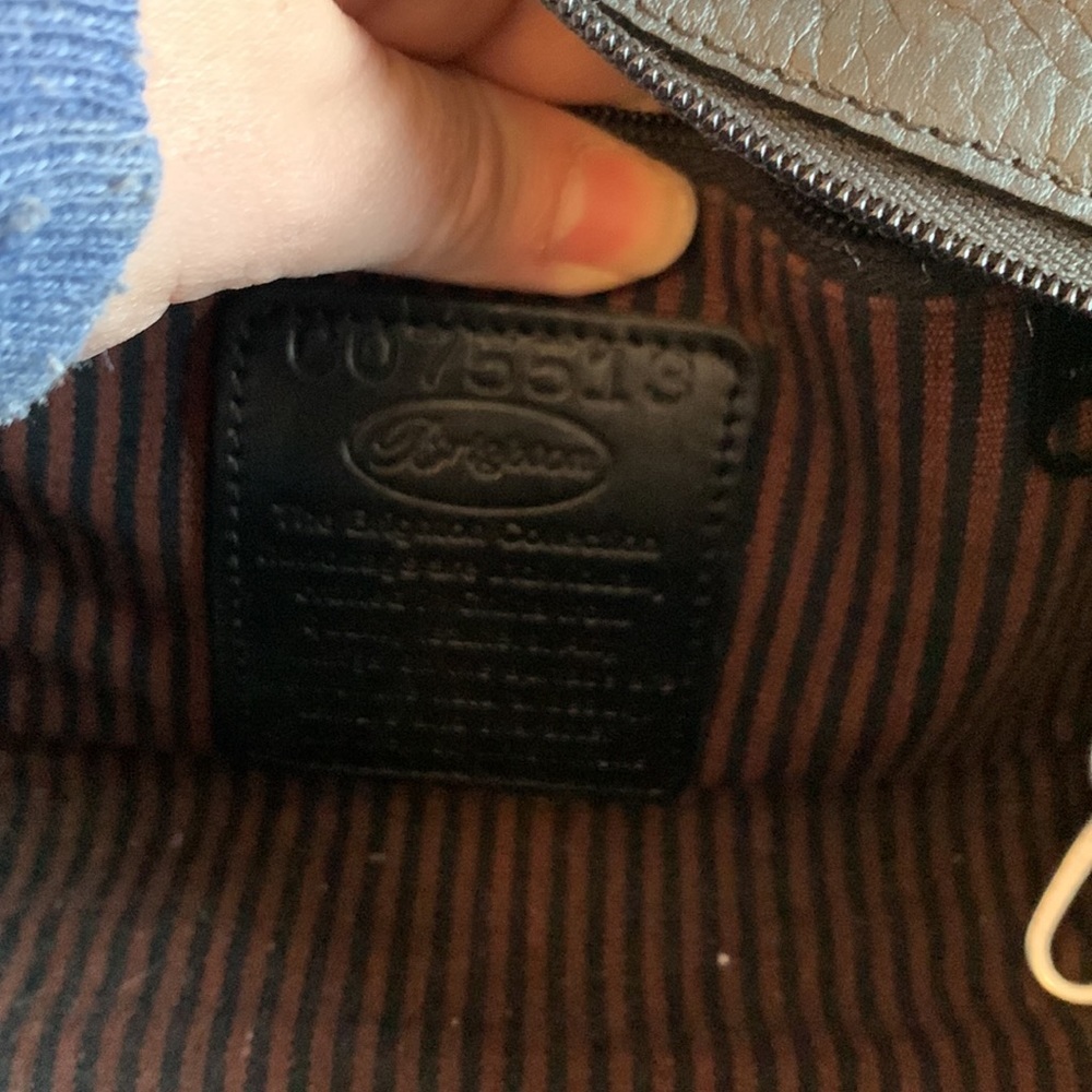 Brighton Black and Brown Leather Rectangle Bag - Picture 12 of 12